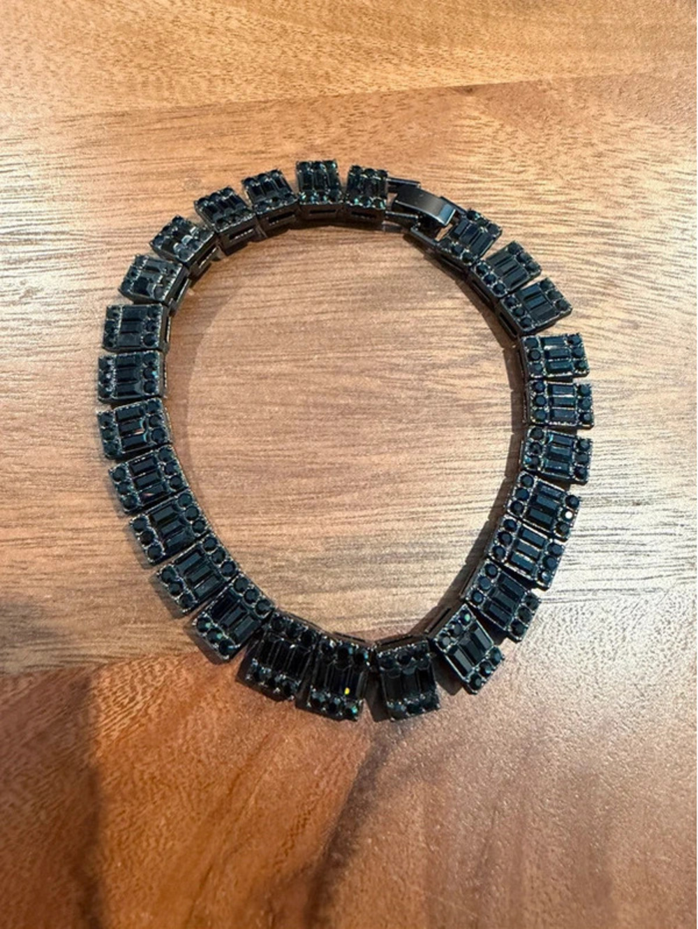 AJ Black Rhinestone bracelet new 8 inches
